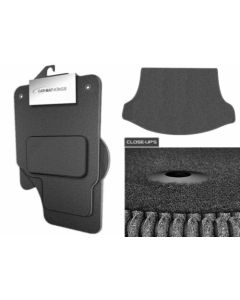 Fits Peugeot 206 (1998-2006) Grey Tailored Car Mats with Bootmat