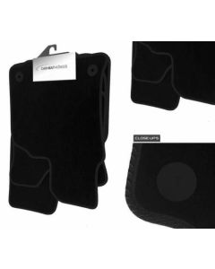 Fits Landcruiser Amazon Car Mats (2006-Present) Tailored Velour Black Carpet