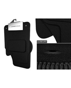 Fits Land Rover Discovery 3 7 Seat Version 1 Clip Type Car Mats (2004 - 2009) Tailored Black Carpet
